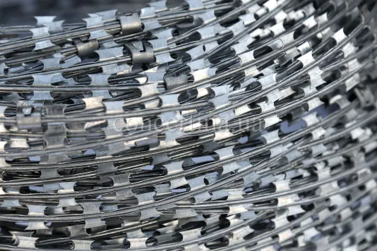 Coils of barbed wire Concertina