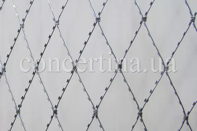 Concertina razor mesh